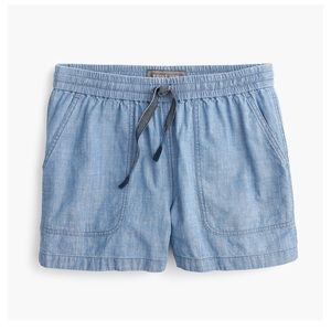 J. Crew Point Sur seaside short in chambray NWT
